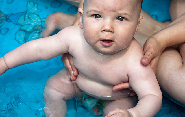 Rune Swimming baby swim Taking a class with your baby in Stockholm