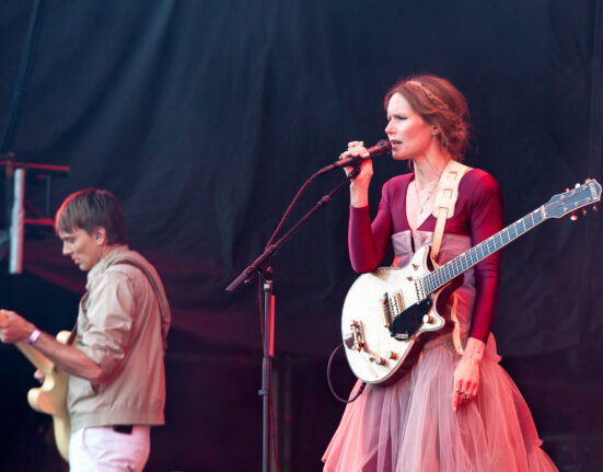 The Cardigans at Rosendal Garden Party in Stockholm (Nina Persson and Motoboy)