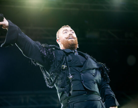 Sam Smith performing at Gröna Lund